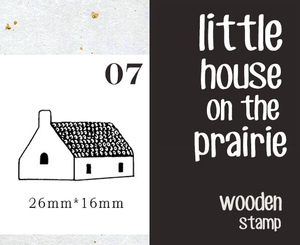Little House on the Prairie Scrapbooking Wooden Stamp