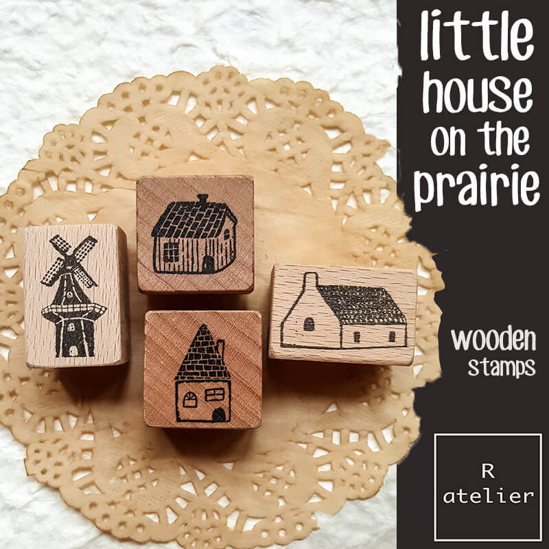 Little House on the Prairie Scrapbooking Wooden Stamp