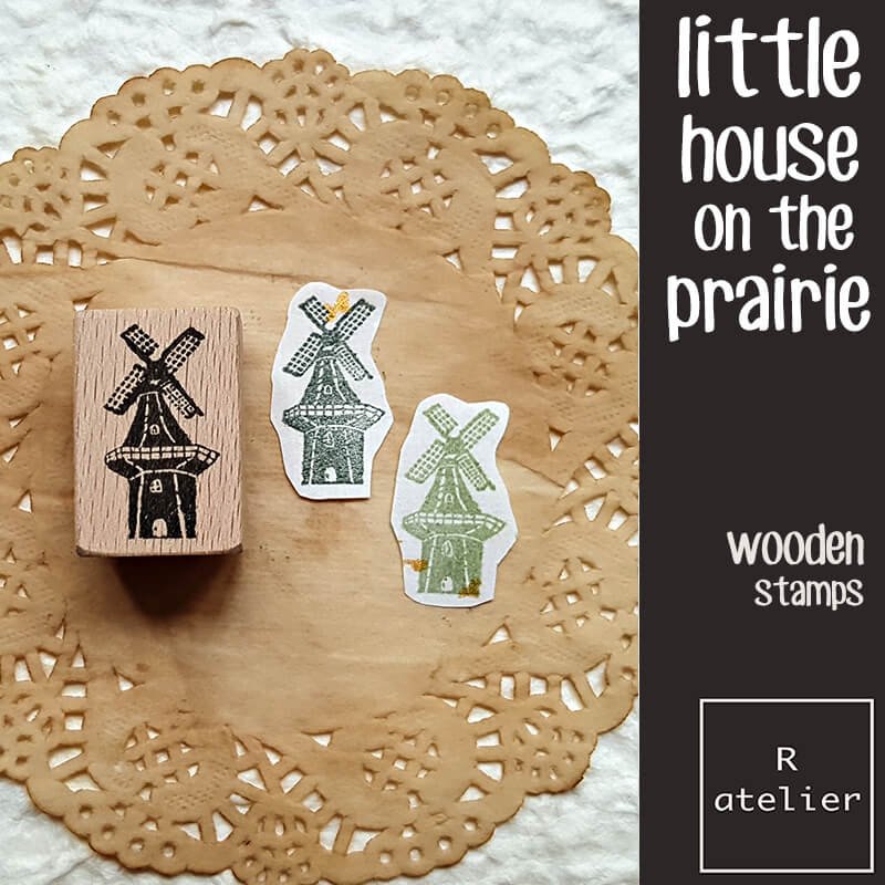 Little House on the Prairie Scrapbooking Wooden Stamp