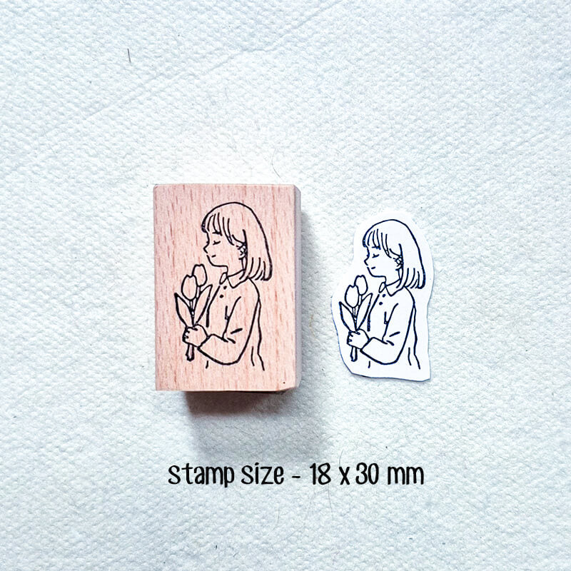 Me Time Self-Care Daily Life Scrapbooking Wooden Stamp
