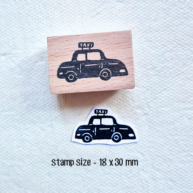 Whimsical Car Truck Transport Scrapbooking Wooden Stamps