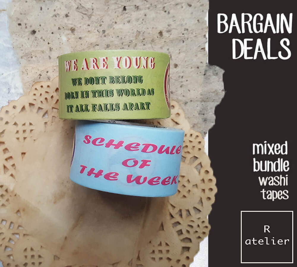 Mixed Bundle Scrapbooking Washi Tapes (Bargain Deals)