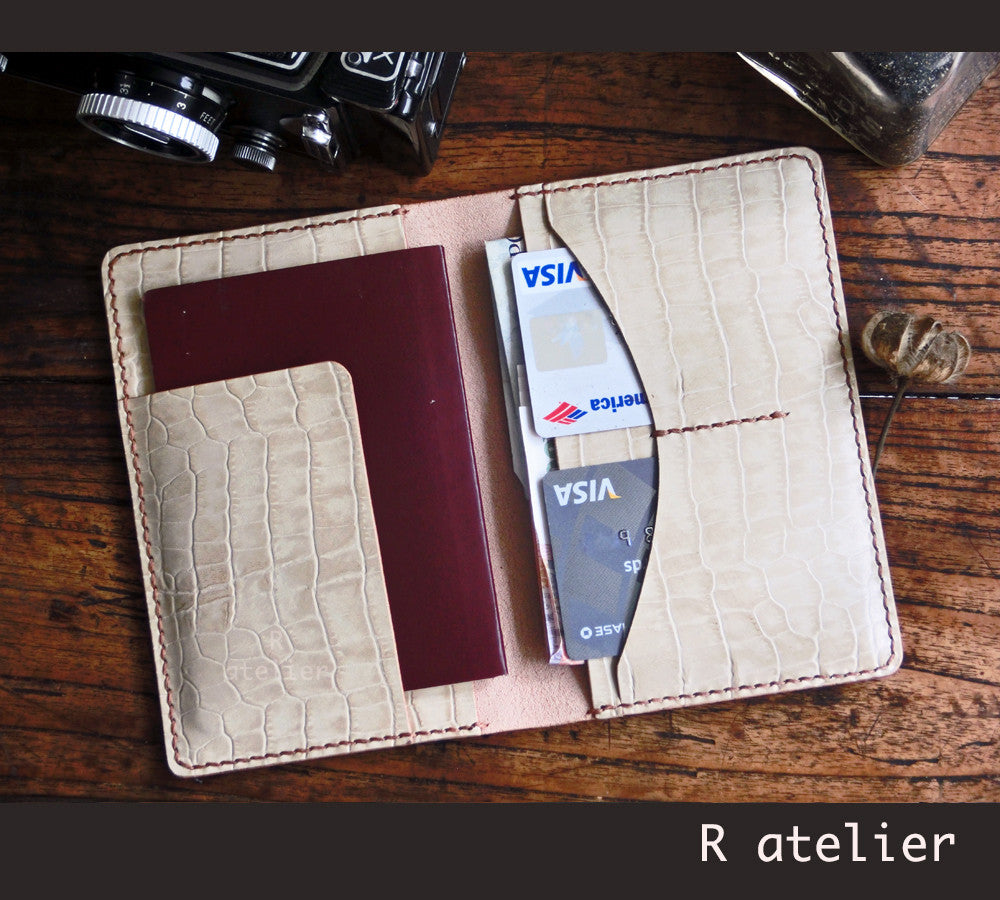 Handmade Premium Leather Passport Wallet | Passport Wallet | Travel Organizer Wallet