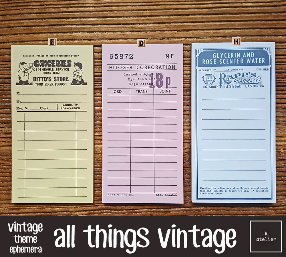 All Things Vintage Paper Ephemera