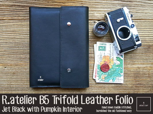 R.atelier B5 Trifold Leather Folio