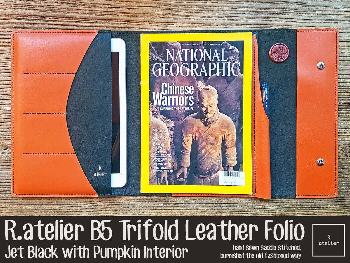 R.atelier B5 Trifold Leather Folio