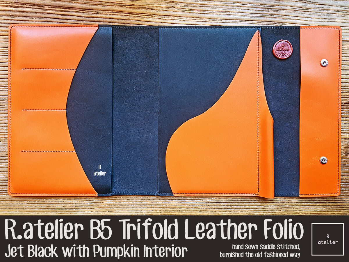 R.atelier B5 Trifold Leather Folio
