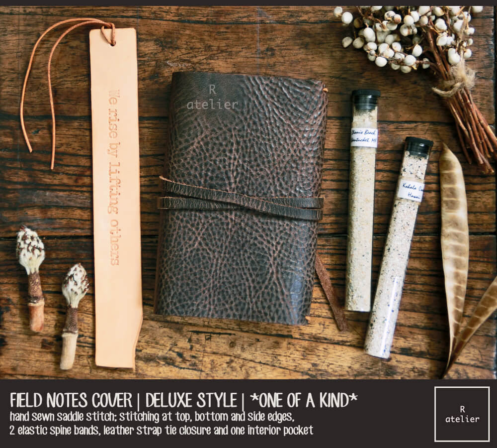 Field Notes | Leather Journal Cover | *One of A Kind* Bistre Brown | Pocket Size