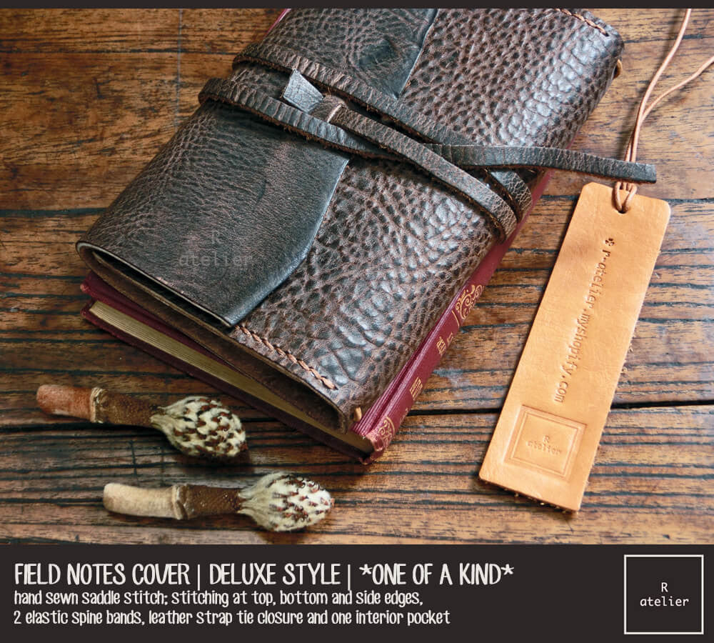 Field Notes | Leather Journal Cover | *One of A Kind* Bistre Brown | Pocket Size