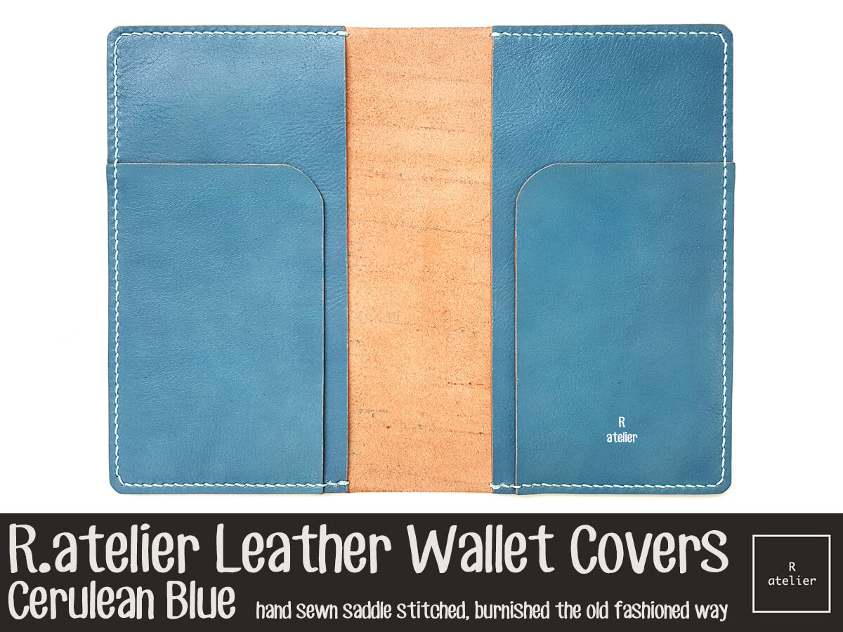 R.atelier Leather Wallet Cover | Cerulean Blue