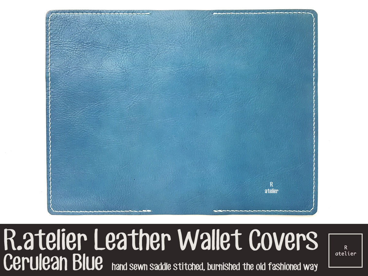 R.atelier Leather Wallet Cover | Cerulean Blue