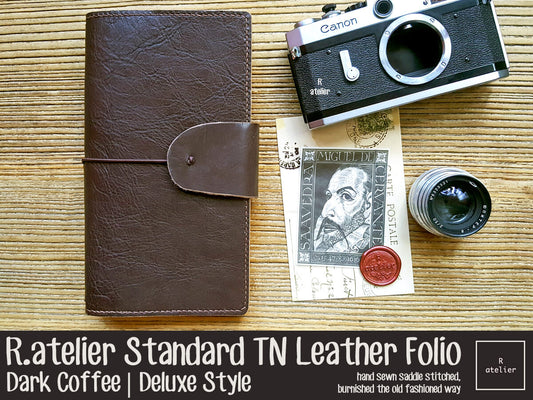 R.atelier Standard TN Leather Folio | Dark Coffee