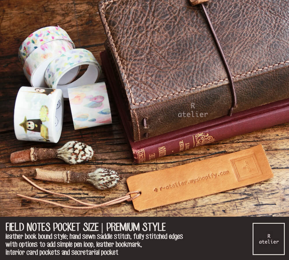 Field Notes | Leather Journal Cover | Coffee | Pocket Size