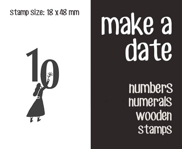 make a date Scrapbooking Wooden Stamps