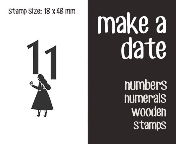 make a date Scrapbooking Wooden Stamps