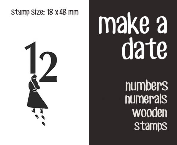 make a date Scrapbooking Wooden Stamps