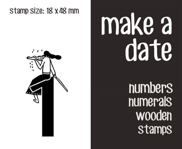make a date Scrapbooking Wooden Stamps