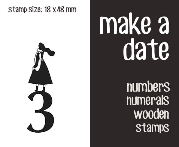 make a date Scrapbooking Wooden Stamps