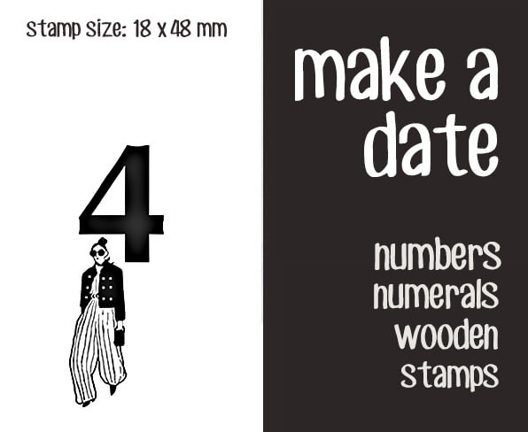 make a date Scrapbooking Wooden Stamps