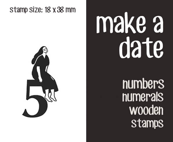 make a date Scrapbooking Wooden Stamps