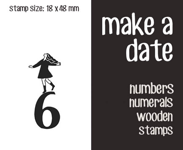 make a date Scrapbooking Wooden Stamps