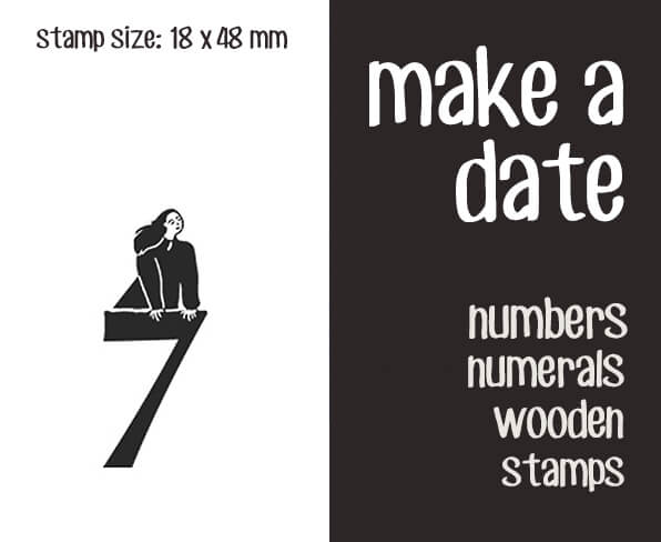 make a date Scrapbooking Wooden Stamps