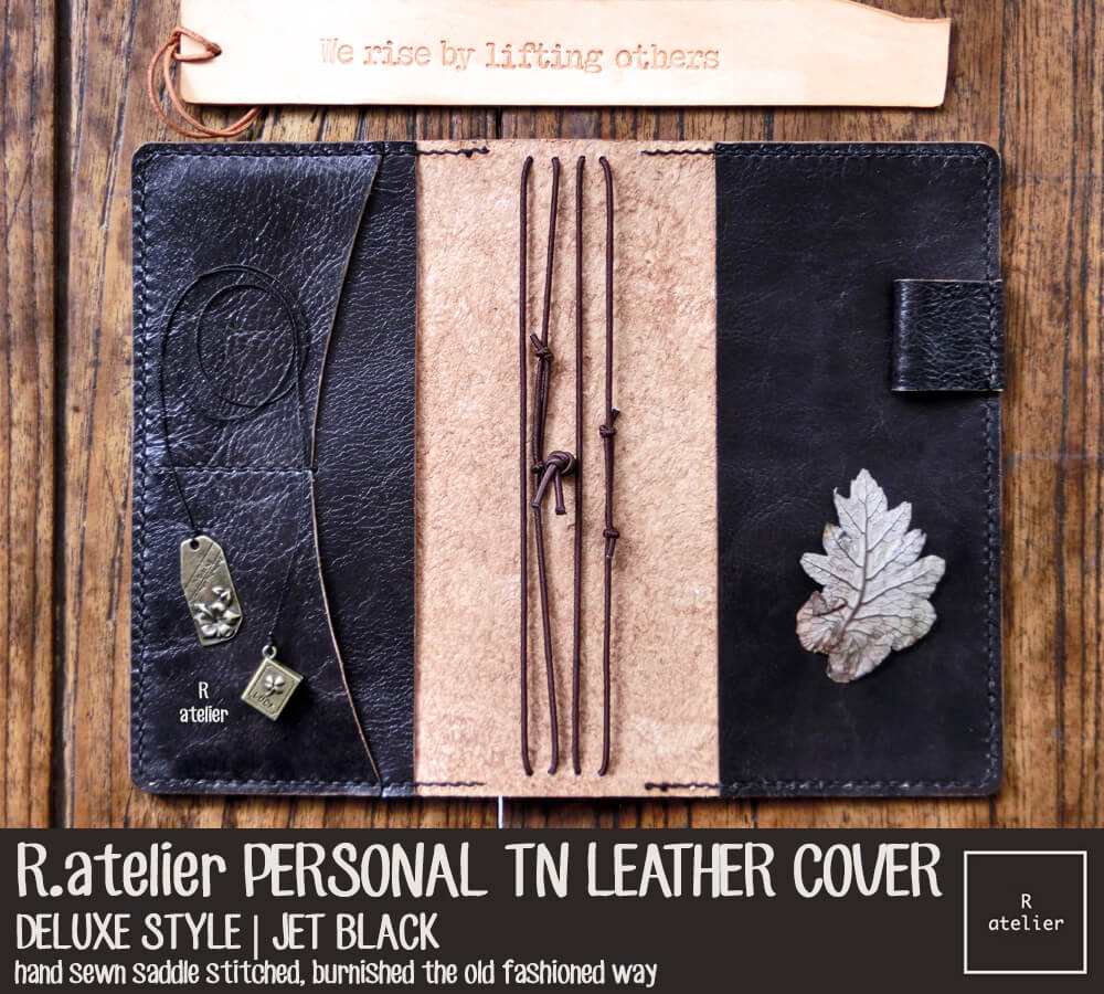 R.atelier Personal TN Leather Cover | Jet Black