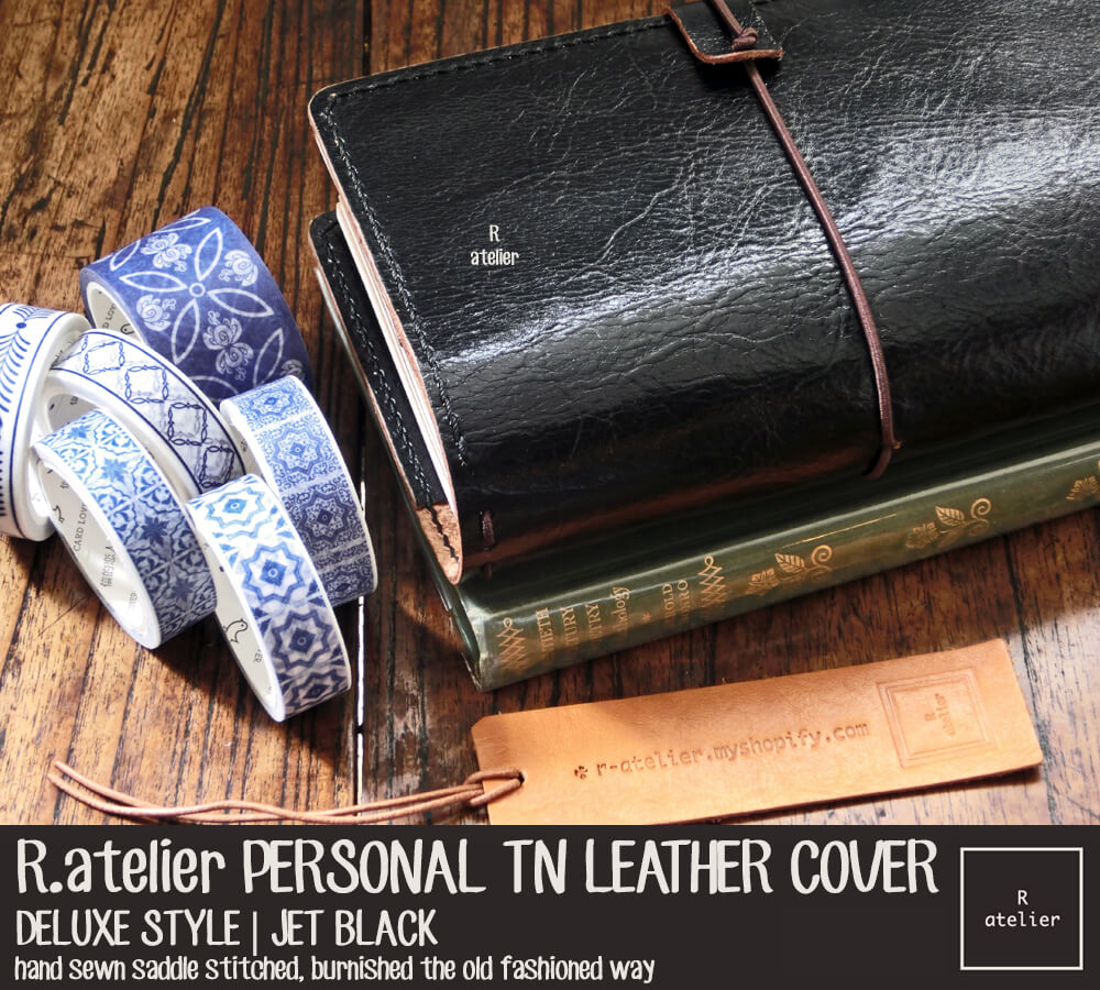 R.atelier Personal TN Leather Cover | Jet Black