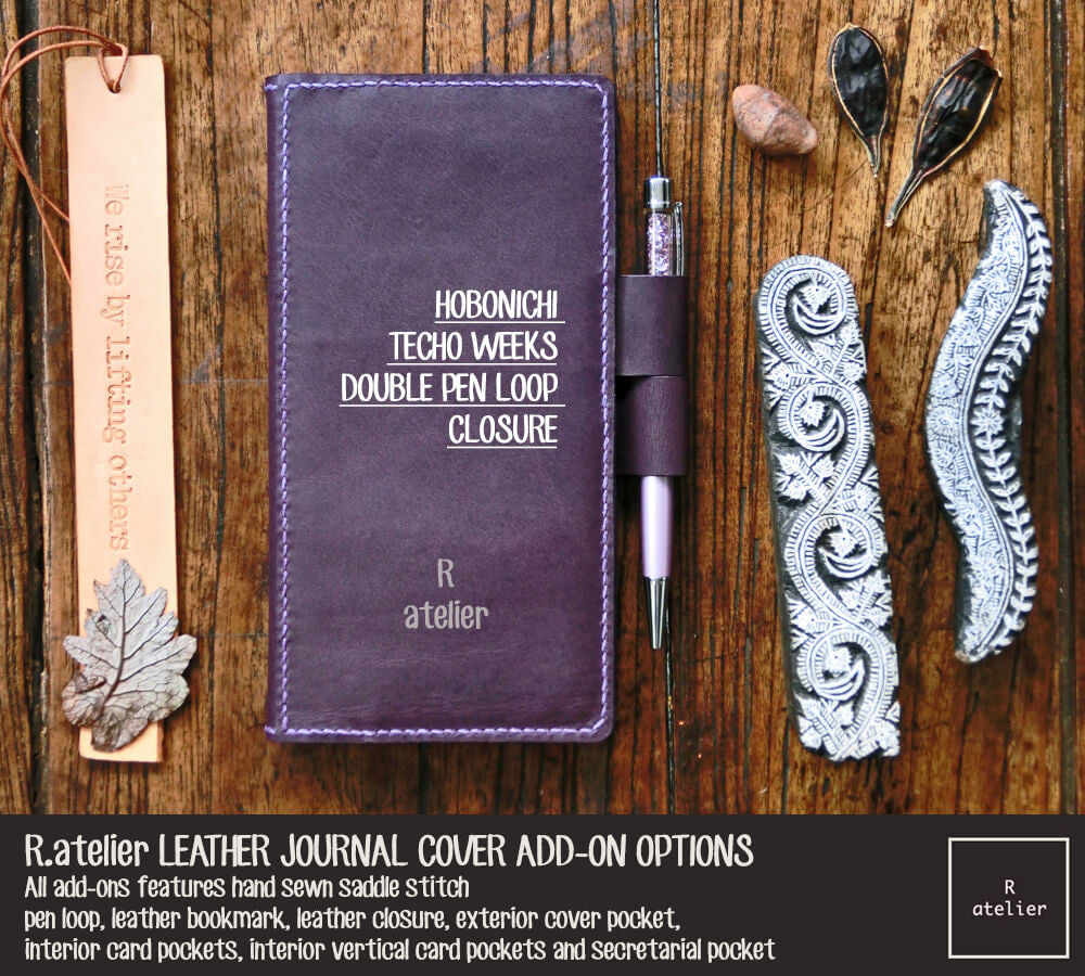 R.atelier Hobonichi A5 Leather Folio | Red Wine