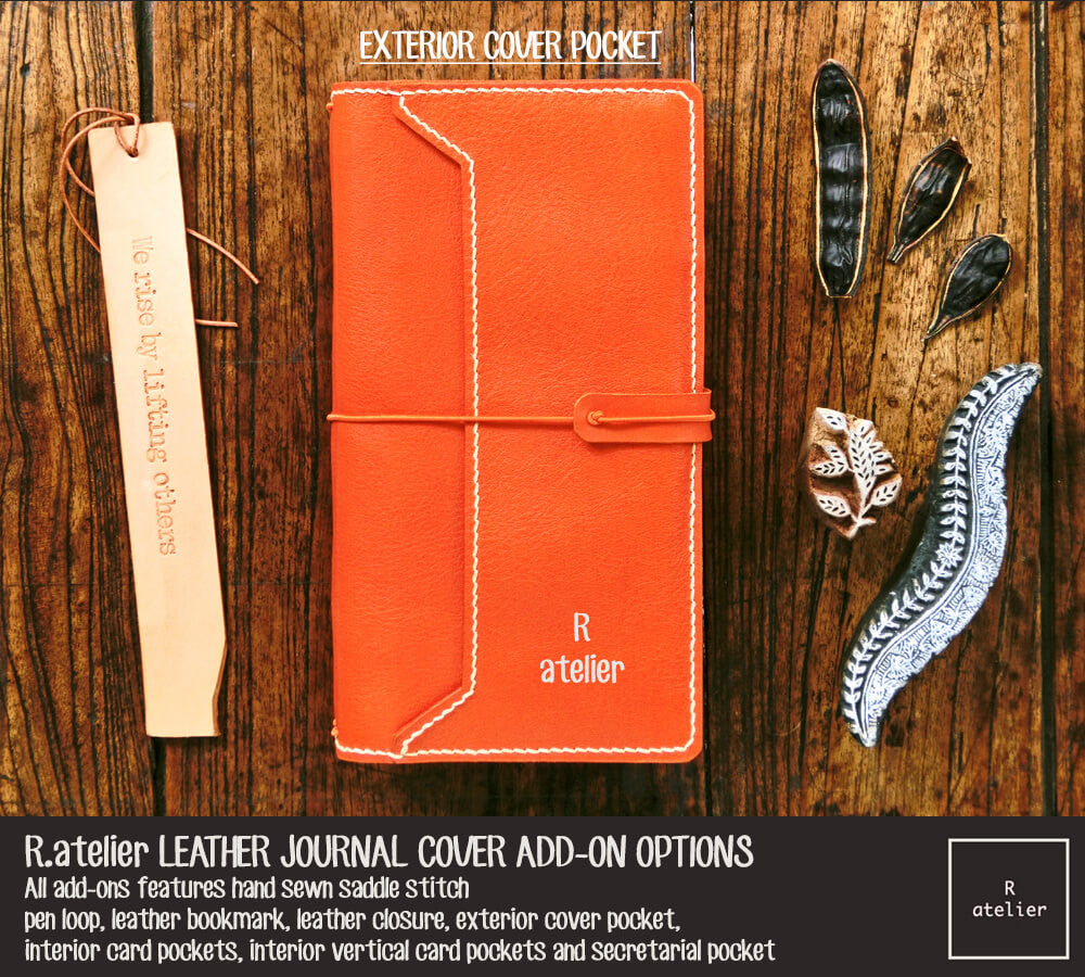 R.atelier Leather Journal / Planner Cover Add-ons Options