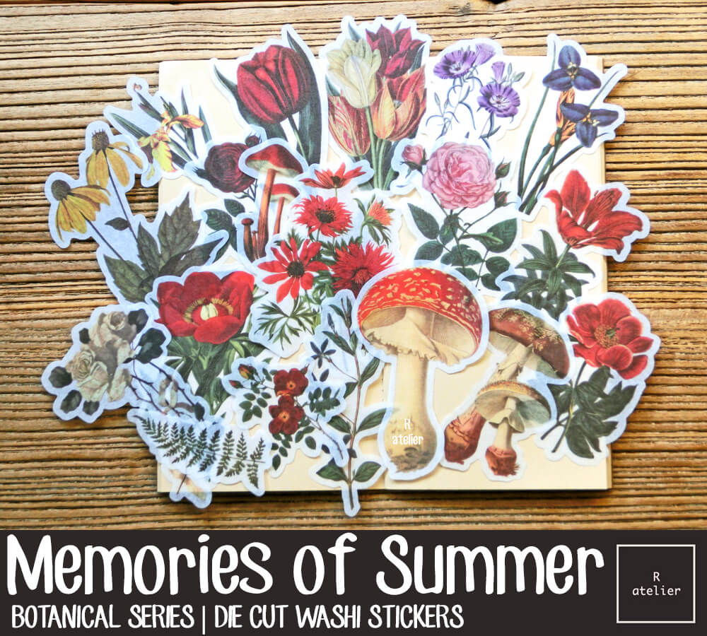 Memories of Summer | Die Cut Washi Stickers