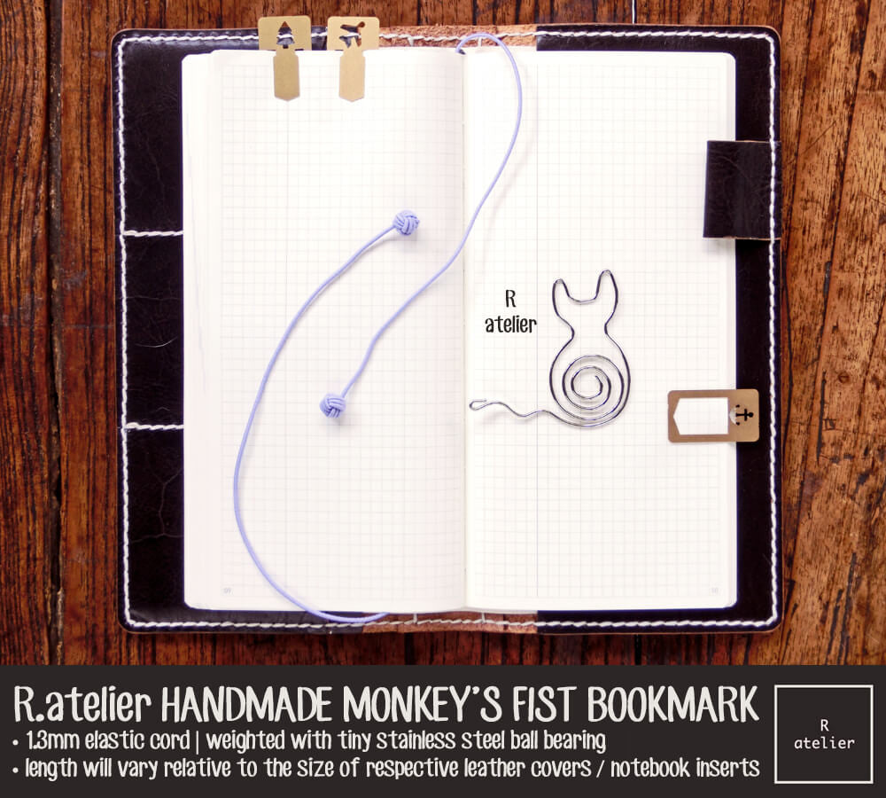 R.atelier Monkey's Fist Knot Bookmark Charm | Lavender Color