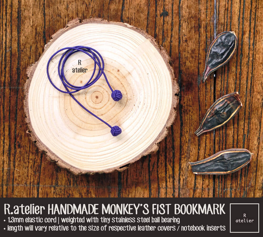 R.atelier Monkey's Fist Knot Bookmark Charm | Purple Color