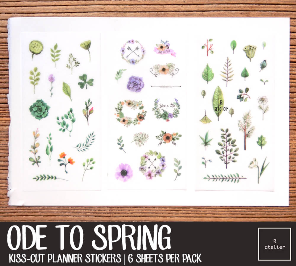 Ode to Spring Botanical Sticker Set