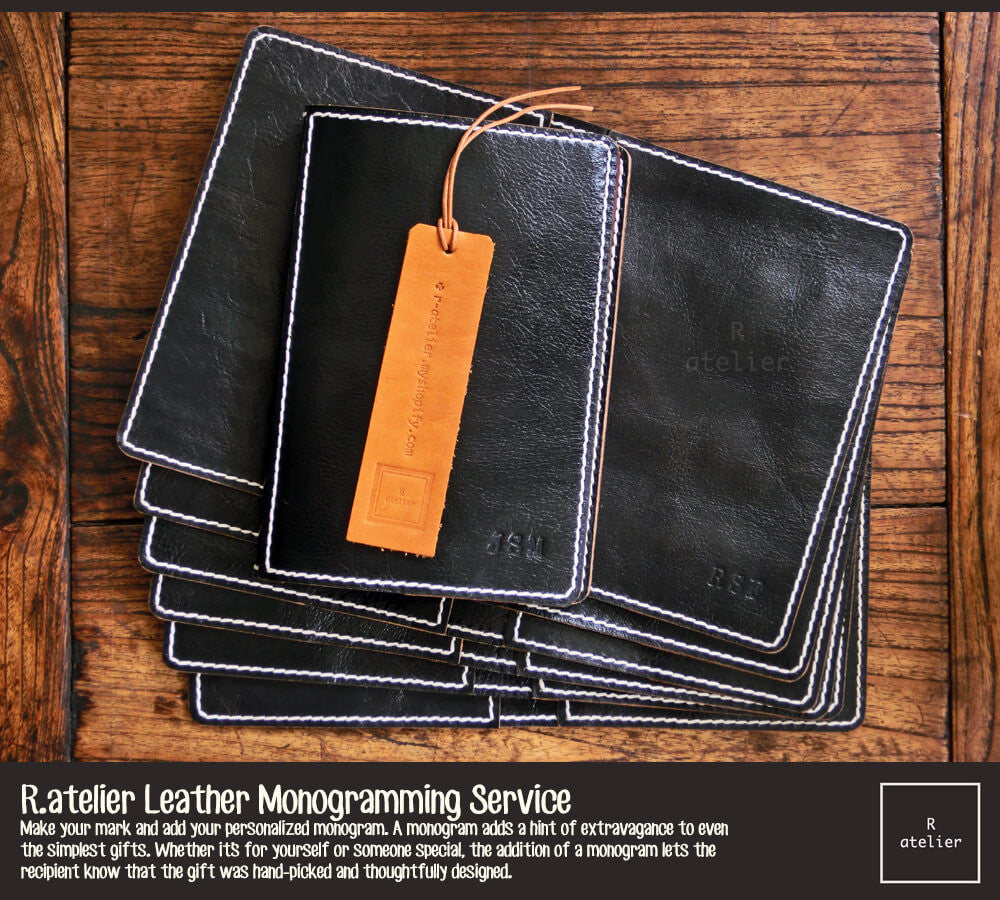 R.atelier Leather Monogramming Service | Debossing and Personalization