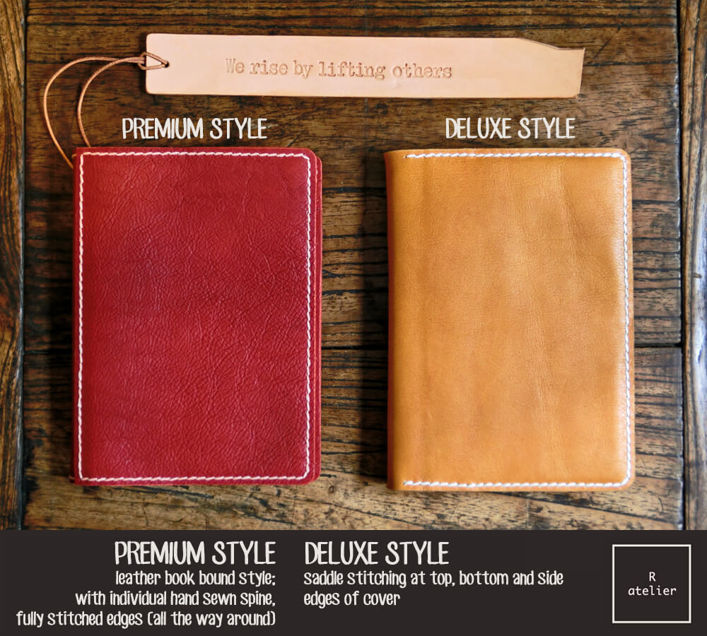 R.atelier B6 Stalogy Leather Planner Cover | Navy Blue