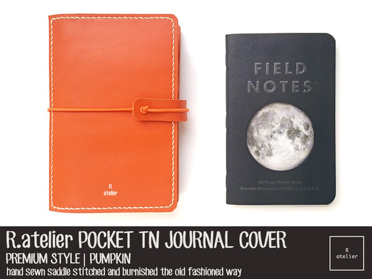R.atelier Pocket TN Leather Cover | Pumpkin | Premium Style