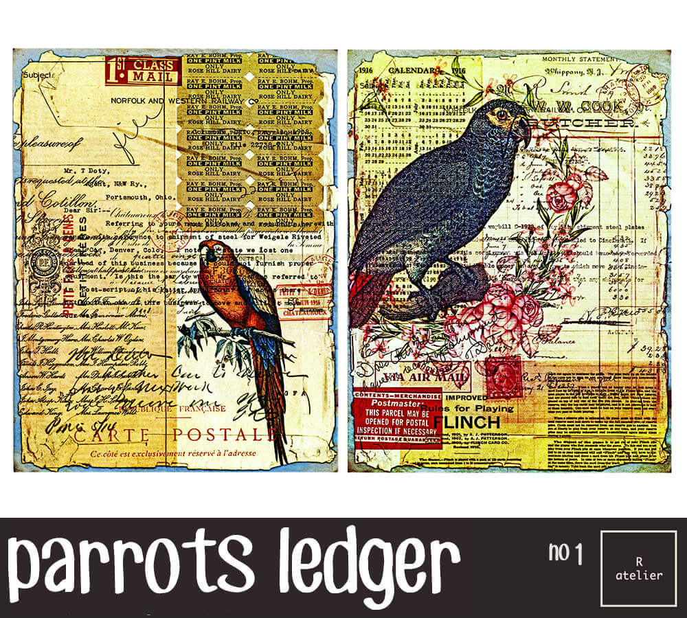 Tropical Birds | Scrapbooking Washi Stickers