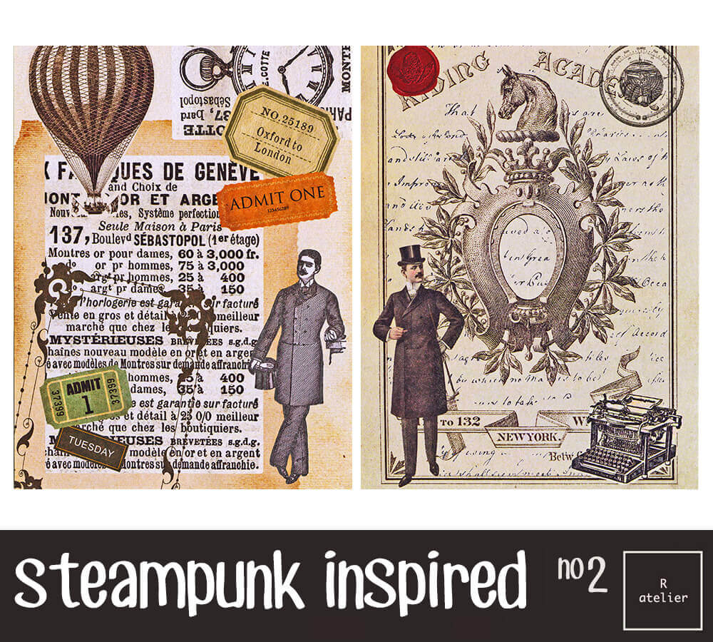 Steampunk Scrapbooking Washi Stickers