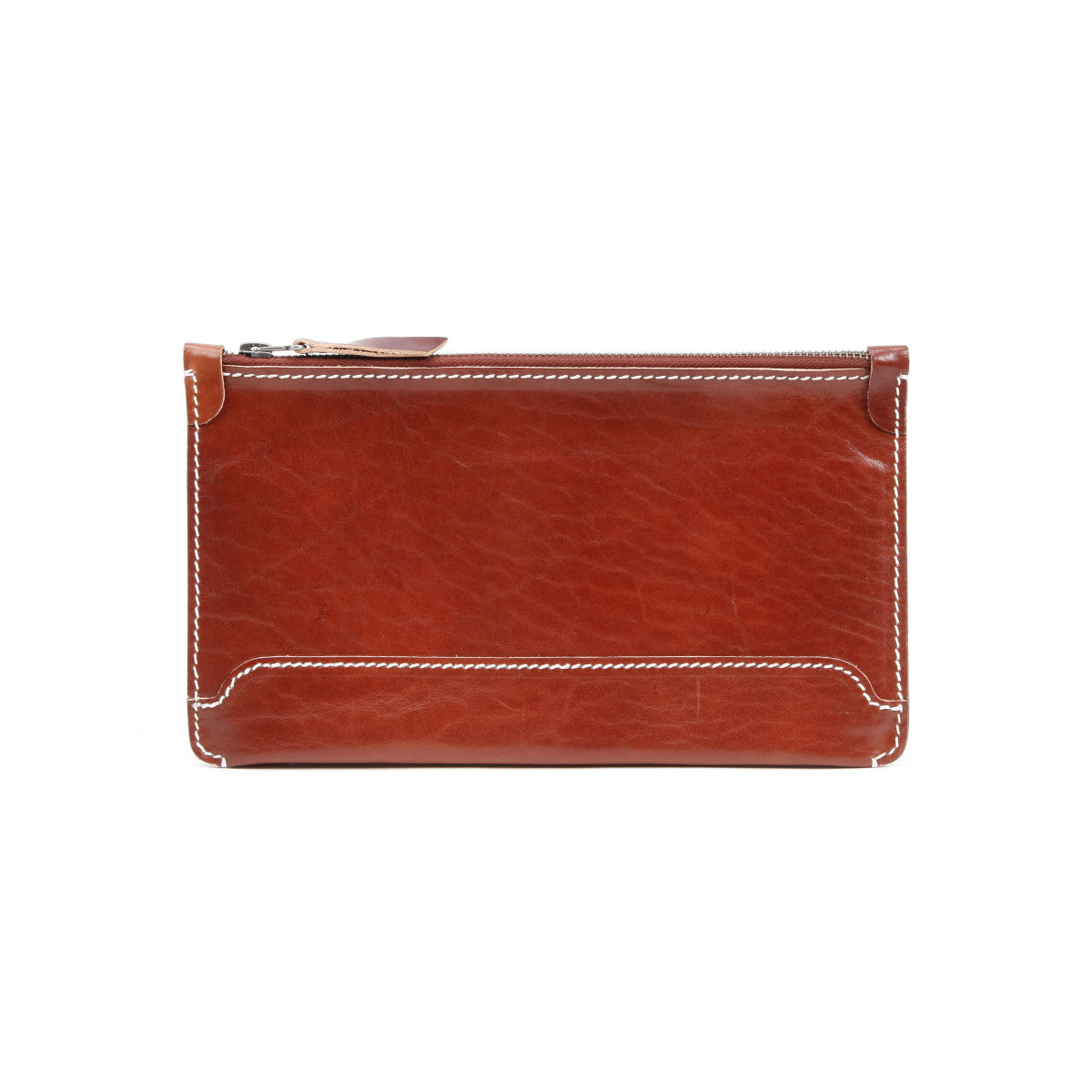 Handmade Leather Clutch Bag | Zip-Top Clutch