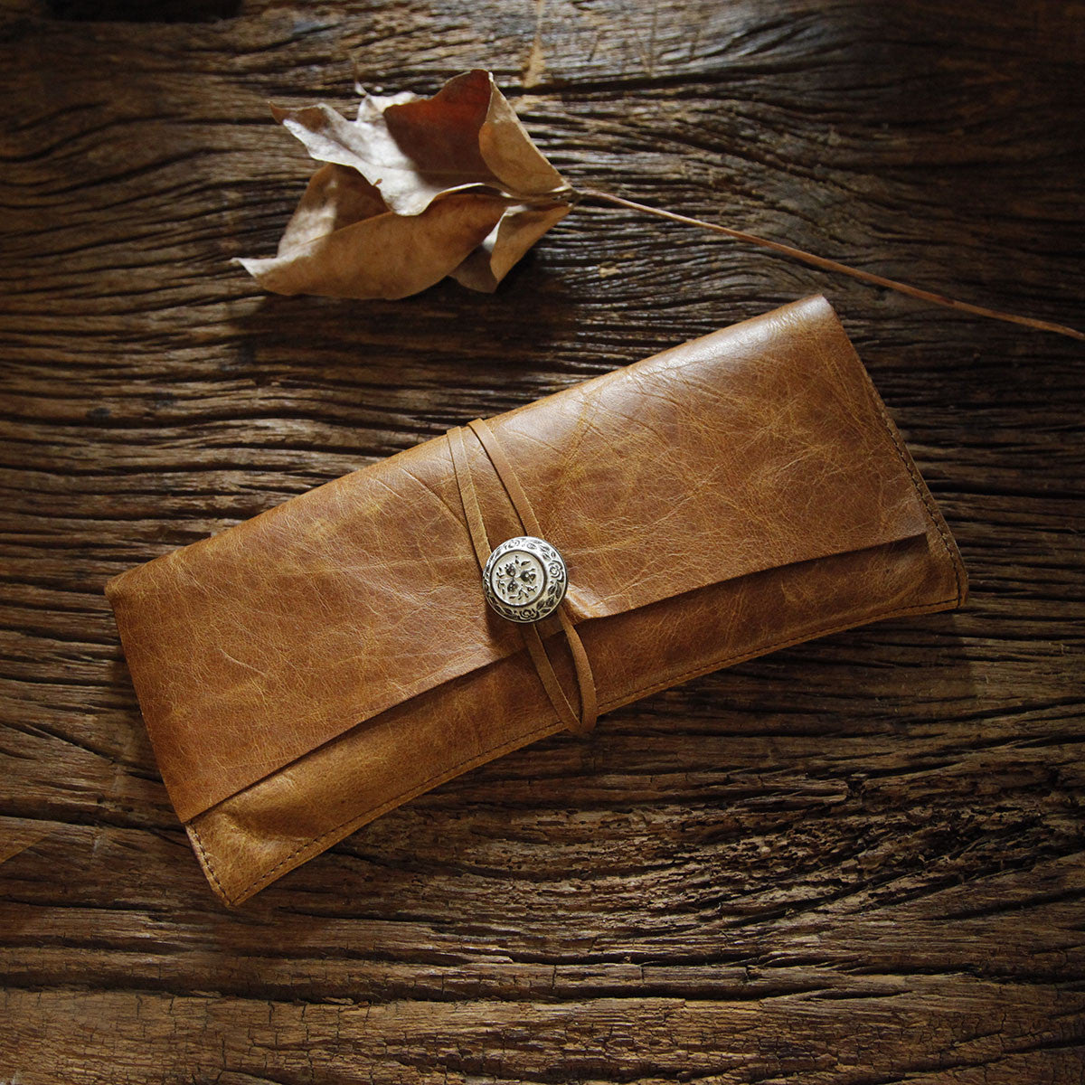 Handmade Leather Clutch Wallet