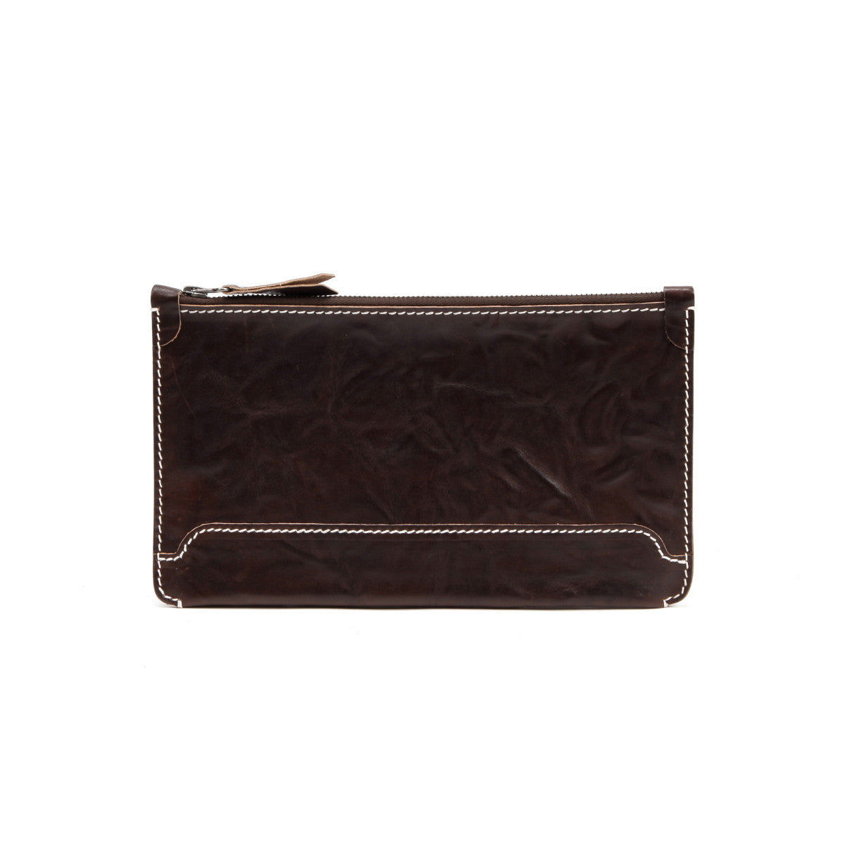 Handmade Leather Clutch Bag | Zip-Top Clutch