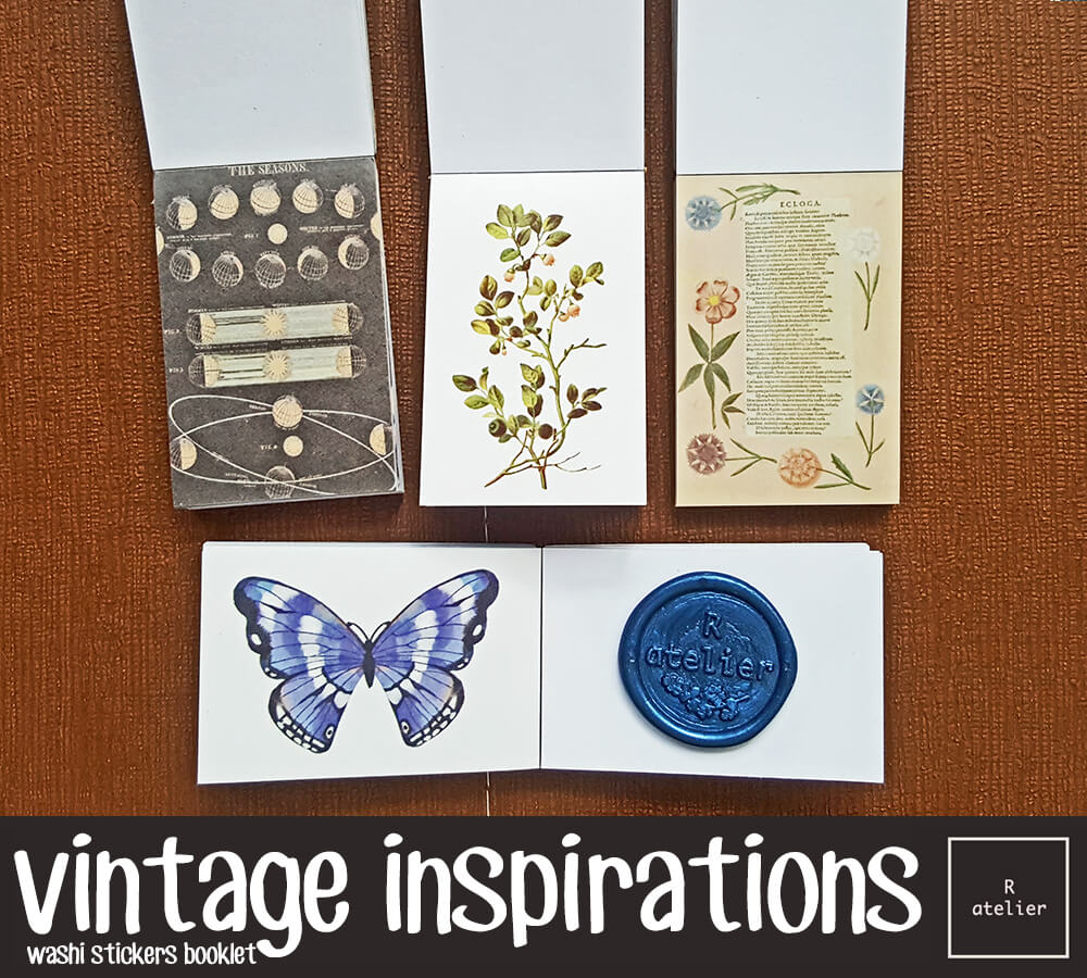 Vintage Inspirations Washi Stickers Booklet