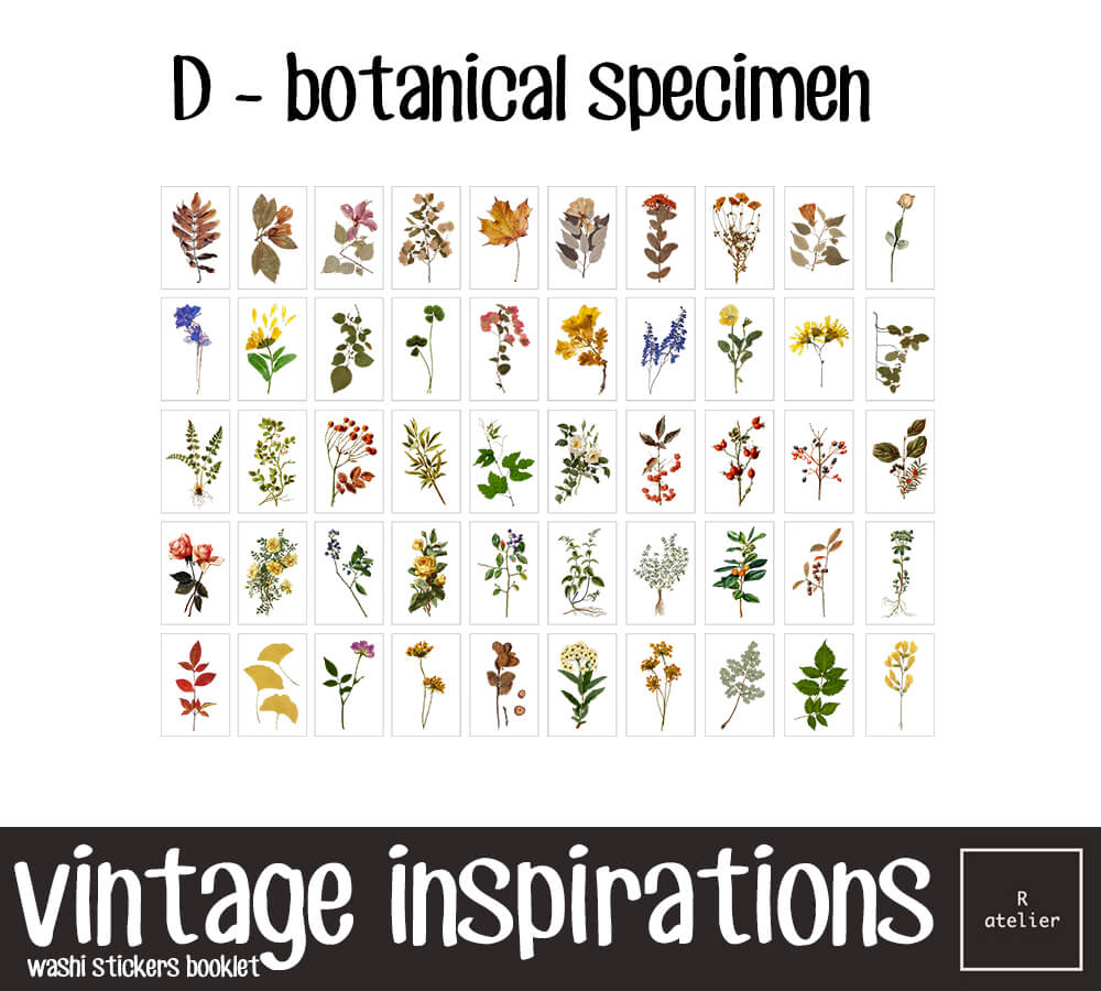 Vintage Inspirations Washi Stickers Booklet