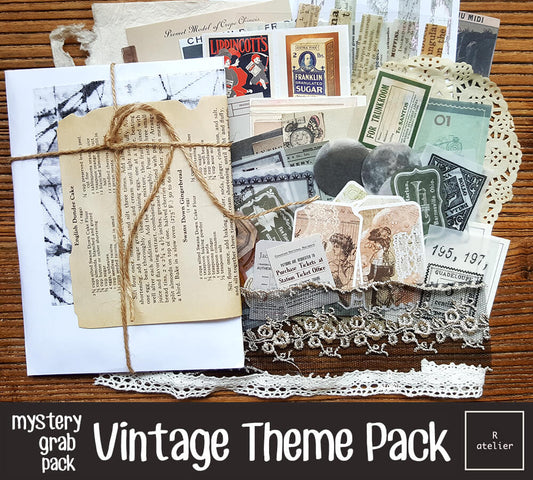 Vintage Theme Ephemera Mystery Grab Pack