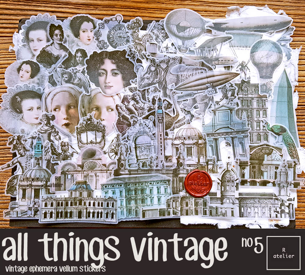 All Things Vintage (5) | Vellum Stickers
