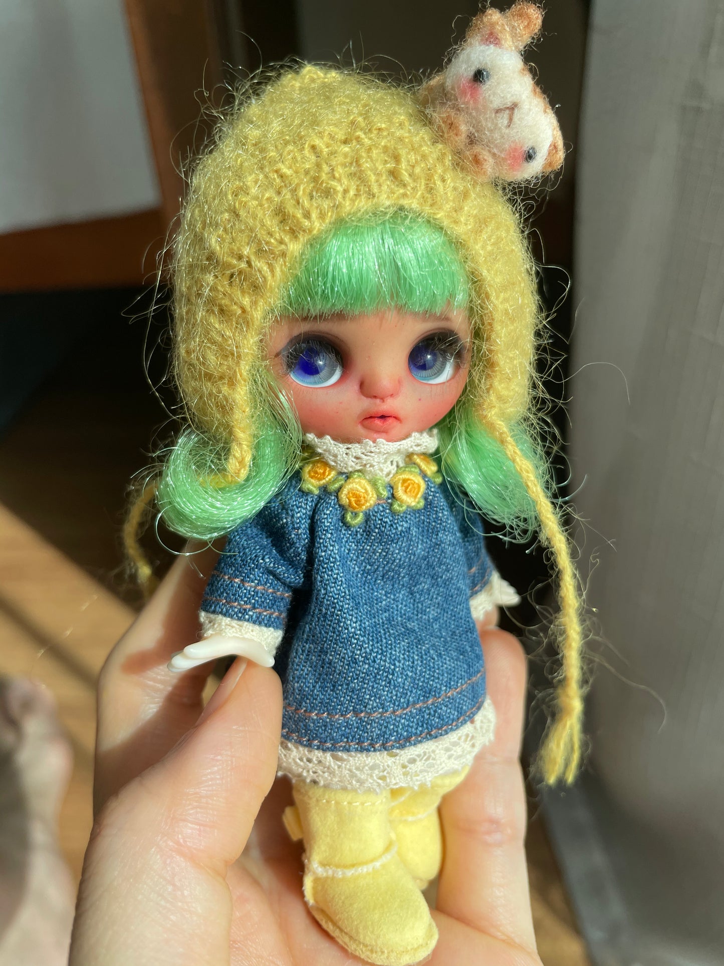 Sarsarblanki Custom Petite Blythe Doll Mintoe - OOAK handmade custom ブライス PBL プチブライス