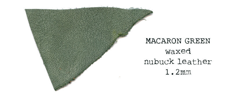 Handmade Leather Pen Case / Sleeve | Macaron Green