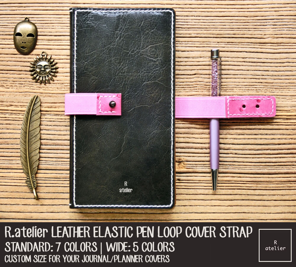 Leather Elastic Pen Loop Cover Strap