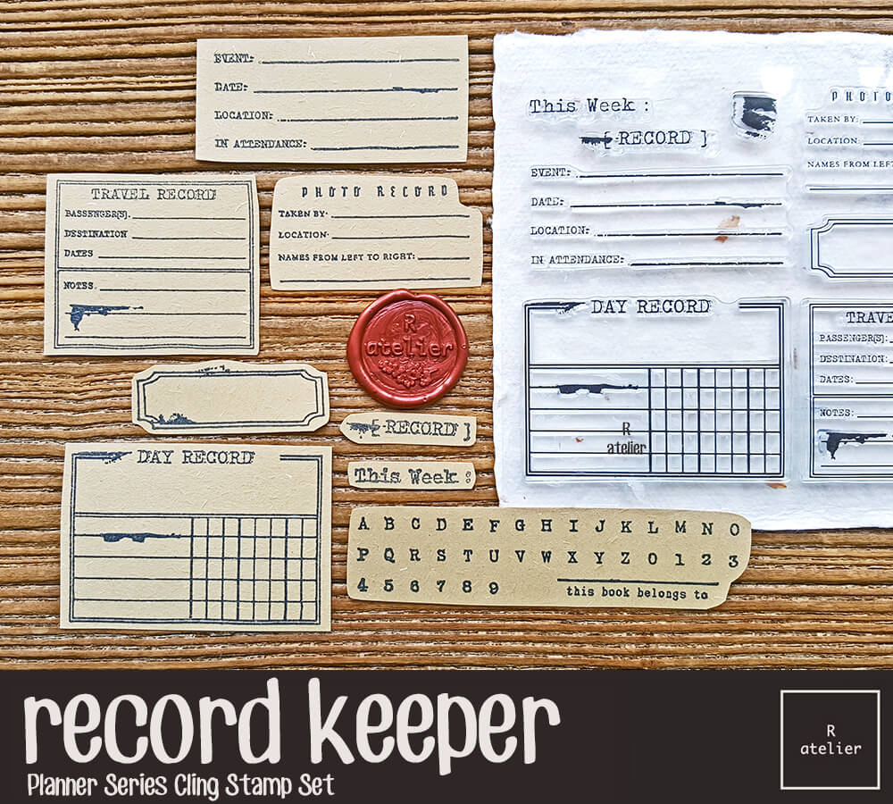 Record Keeper | Cling Stamps Set